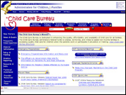 Image of the Child Care Bureau Home Page