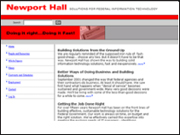 Image of Newport Hall Home Page in 2003.